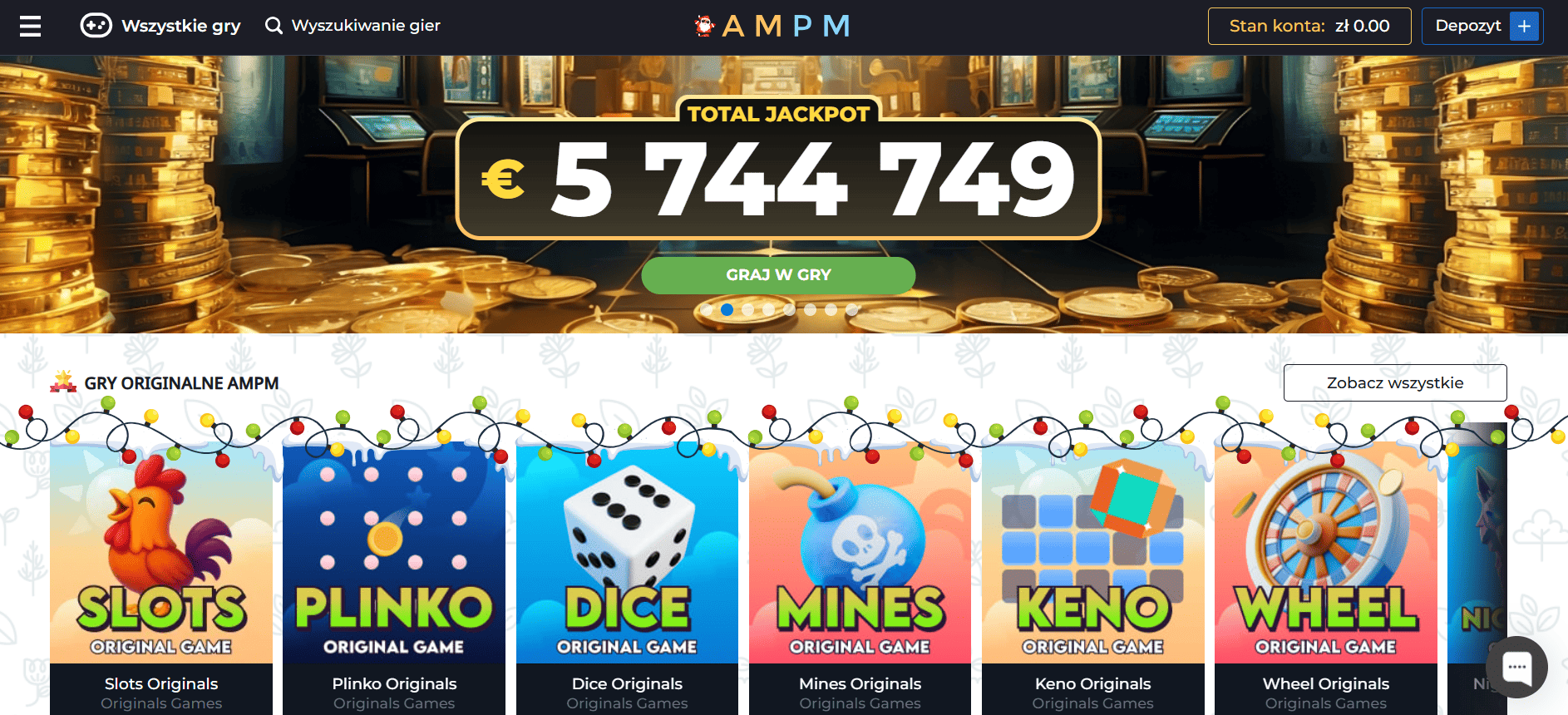 AMPM Casino - Nowoczesna platforma hazardowa dla graczy z Polski